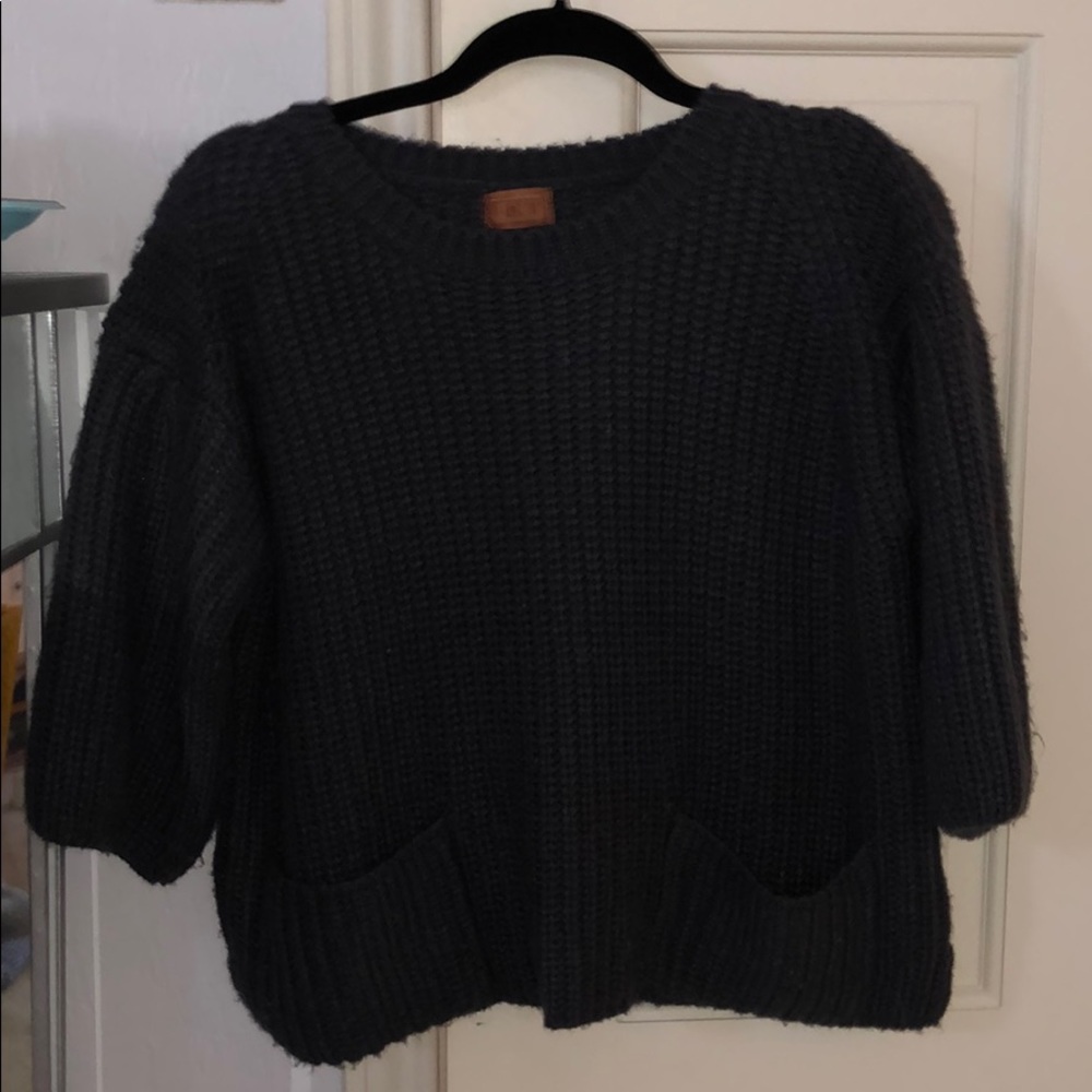 Dark Gray Crop Sweater